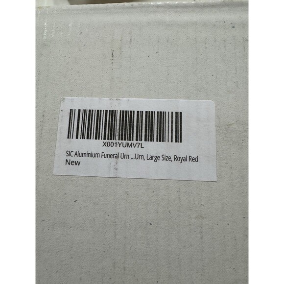 Funeral Urn – Large Adult Size – Silver & Red Engraved Birds Cremation Ashes NIB - Picture 6 of 6